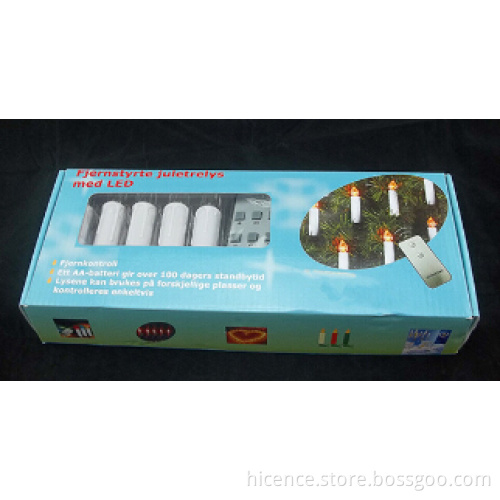 LED Xmas Candle Light/Decorative Xmas Candle/White Xmas Candle